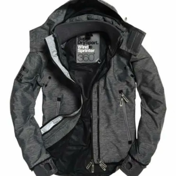 Superdry Other - Superdry Wind Sprinter 360 Charcoal Performance Jacket Medium EUC